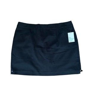 Croft & Barrow - The Effortless Stretch Skort - Size 18 - Mineral Black …